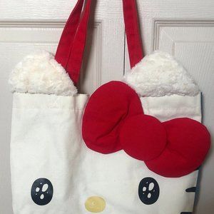 HELLO KITTY CANVAS / DENIM TOTE PLUSH EARS